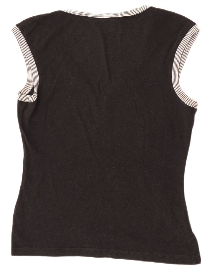 Lacoste Damen Weste Top Größe 40 Medium Schwarz