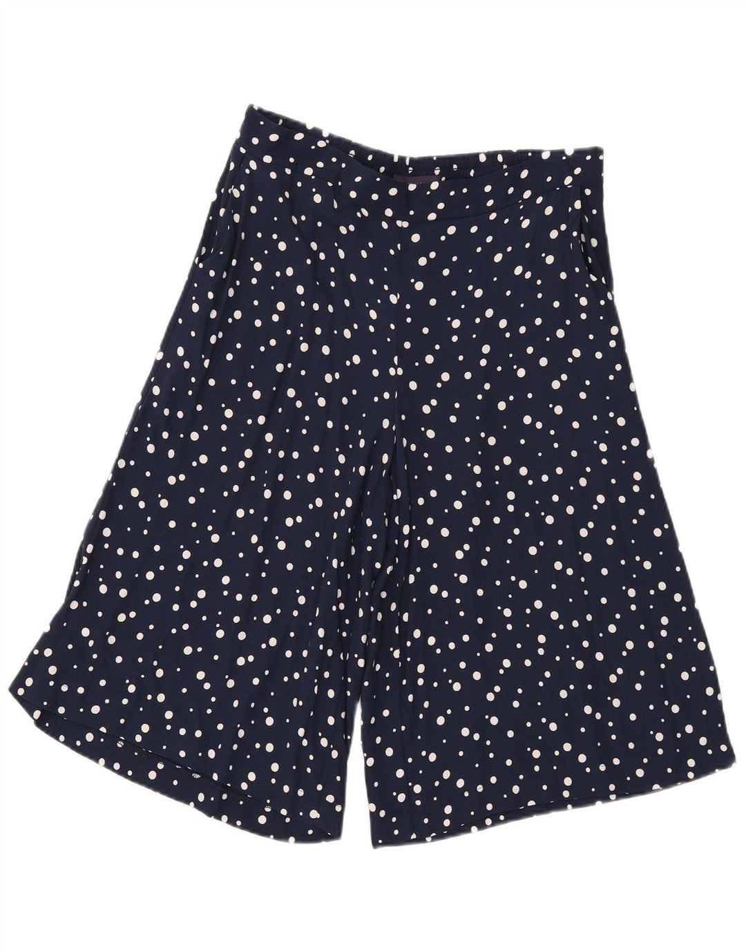 Marks & Spencer Damen Bermudashorts UK 12 Medium W32 Marineblau gepunktet