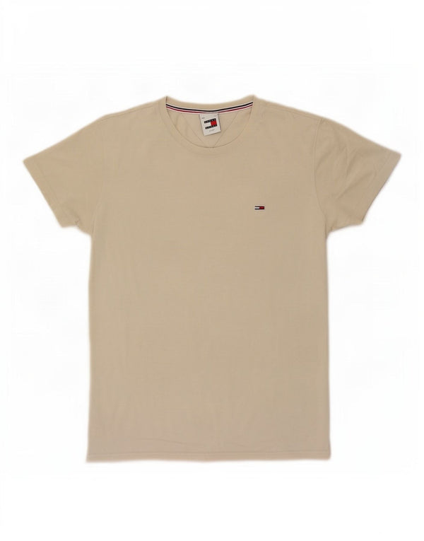 Tommy Hilfiger Herren T-Shirt Top XL Beige Baumwolle