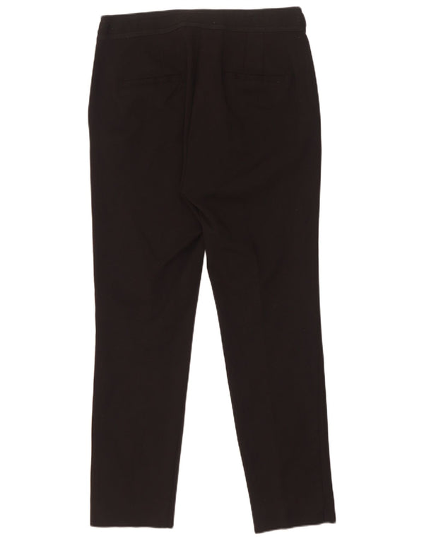 Zara Slim Chino-Hose für Damen, groß, W30, L28, schwarze Baumwolle