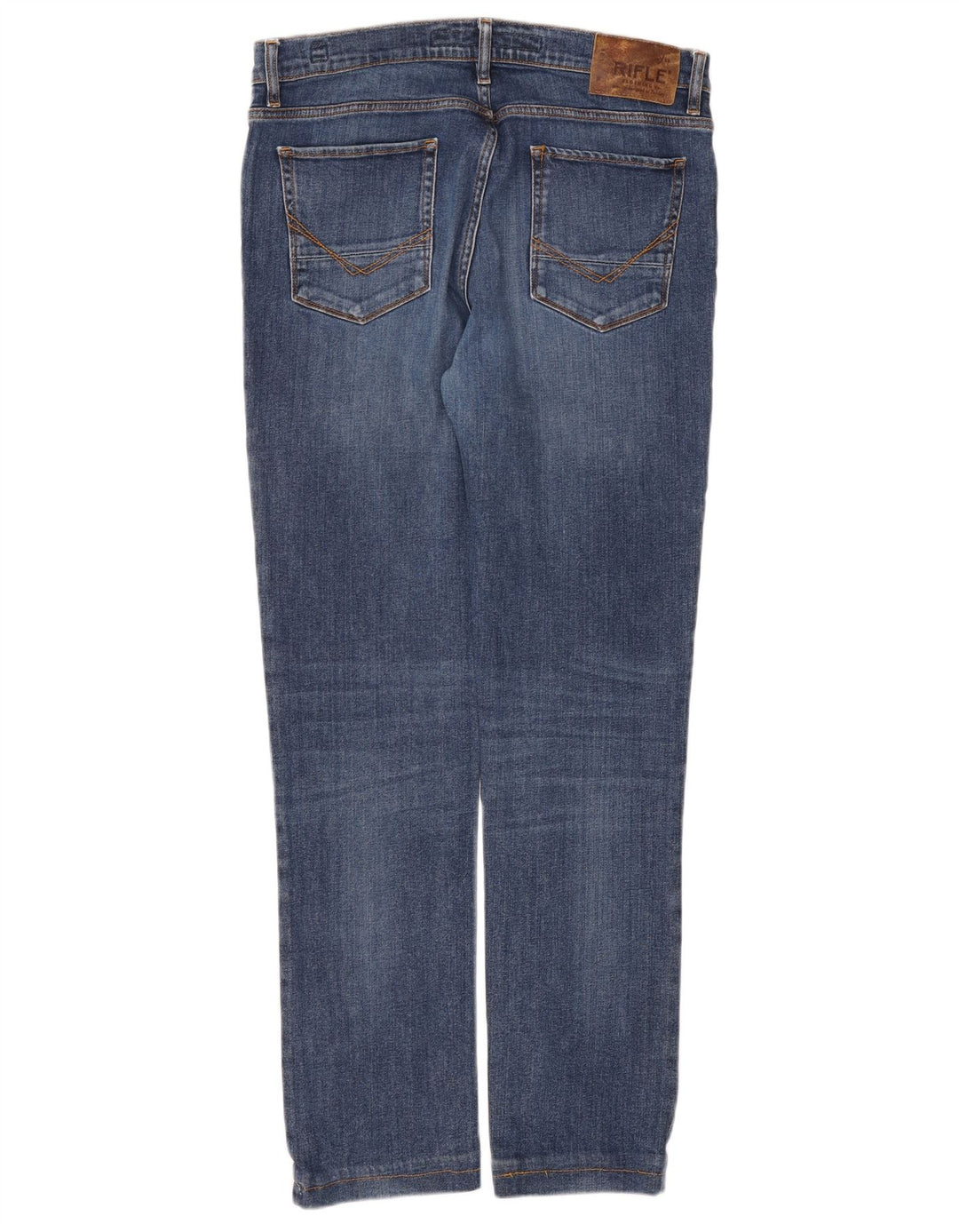 Rifle Herren Slim Jeans W36 L32 Blaue Baumwolle