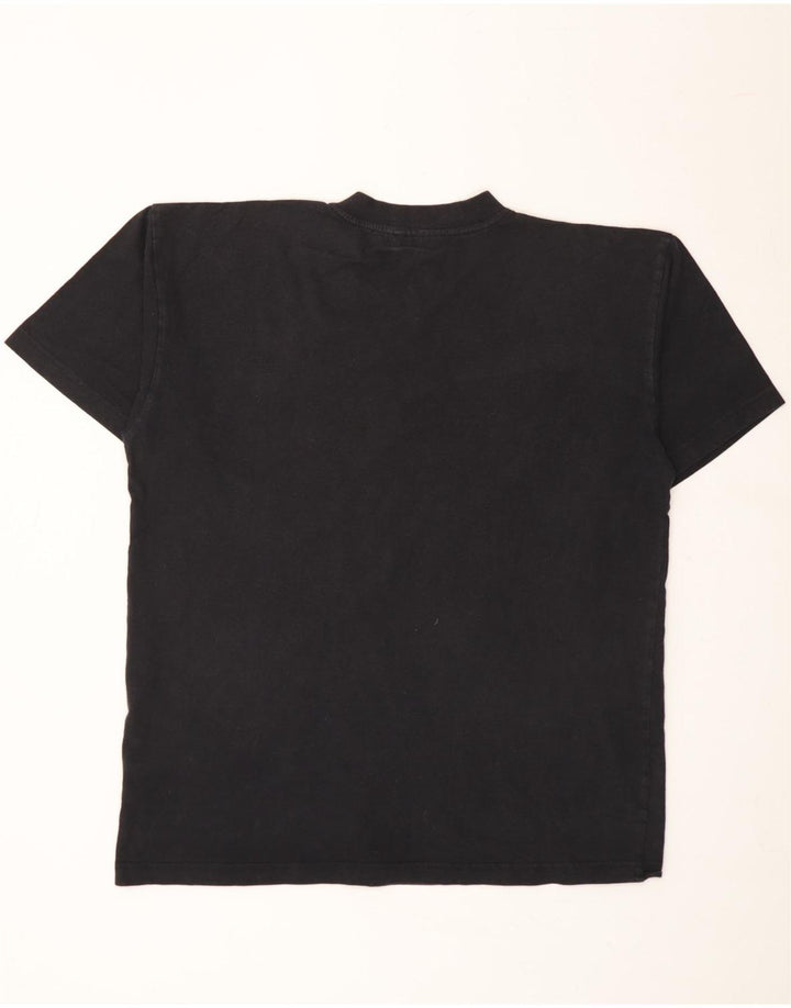 FILA Mens Graphic T-Shirt Top XL Black Cotton Vintage Fila and Second-Hand Fila from Messina Hembry 