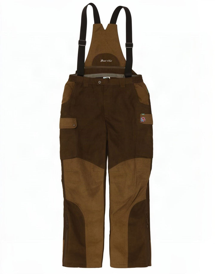 Percussion Herren-Latzhose, Cargohose, W34, L31, Khaki, Farbblock