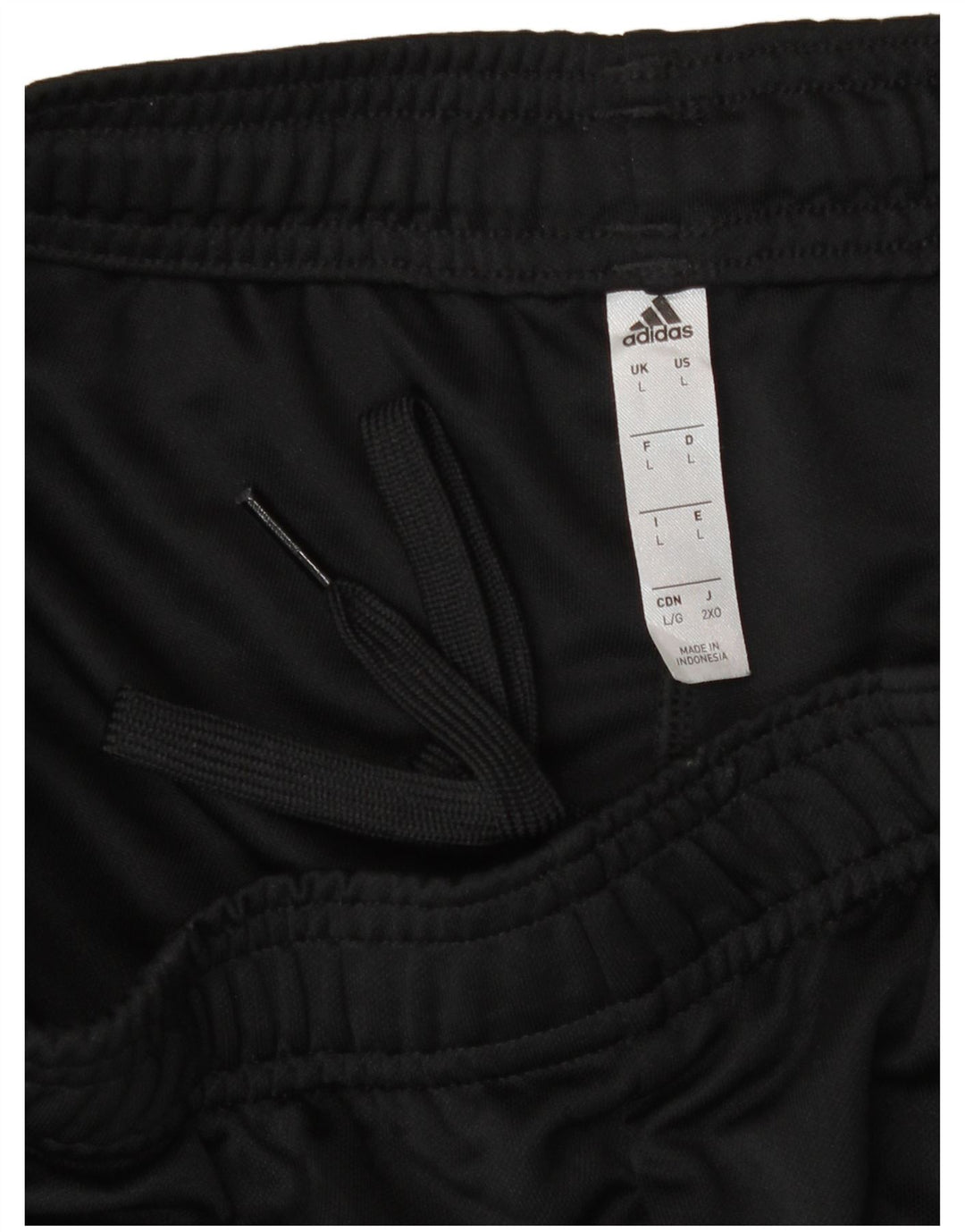 Adidas Damen-Trainingshose, groß, schwarz gestreift, Polyester