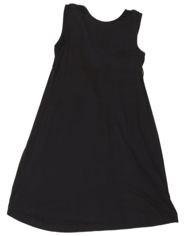 Marina Yachting Damen Ärmelloses A-Linien-Kleid UK 14 Medium Schwarz Modal