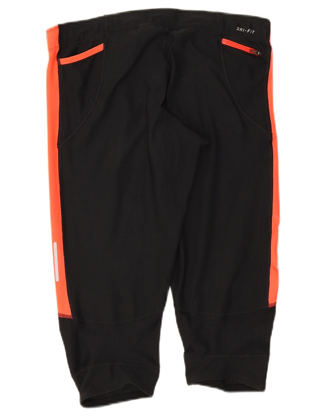 Nike Damen Dri Fit Capri-Leggings UK 12 Mittelschwarz Farbblock