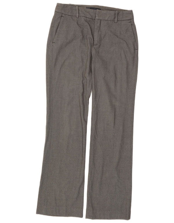 Zara Damen Bootcut Chino Hose EU 40 Medium W30 L32 Grau gepunktet