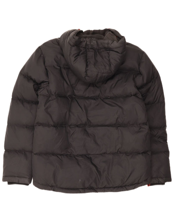 Mountain Warehouse Wattierte Herrenjacke mit Kapuze, UK 38, Mittelschwarzes Nylon