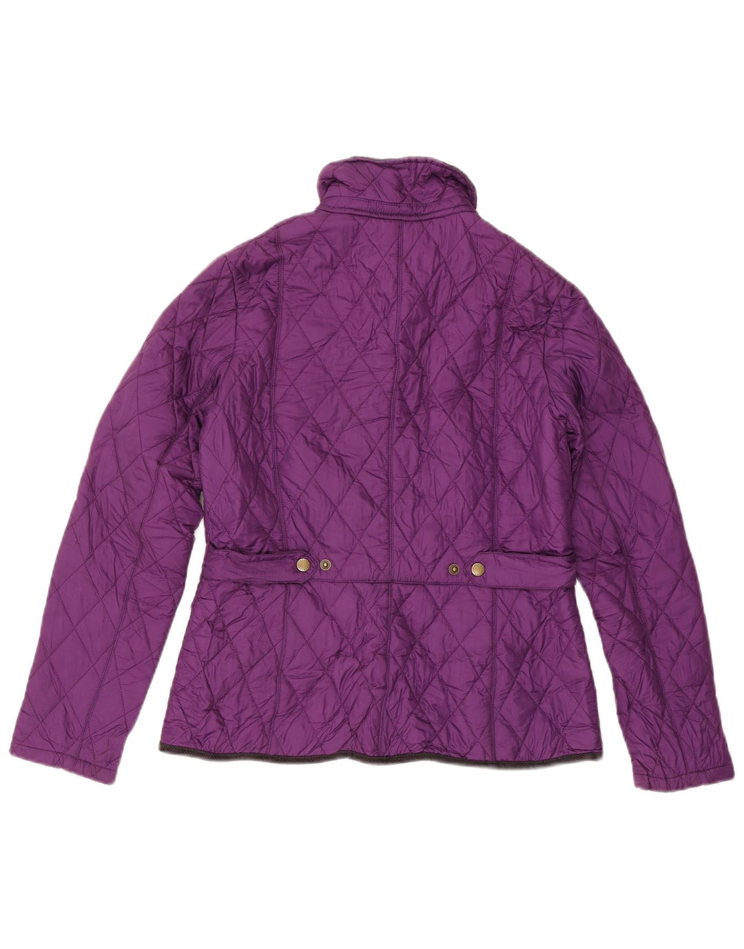 Barbour Damen Steppjacke UK 12 Medium Purple Colourblock Polyester