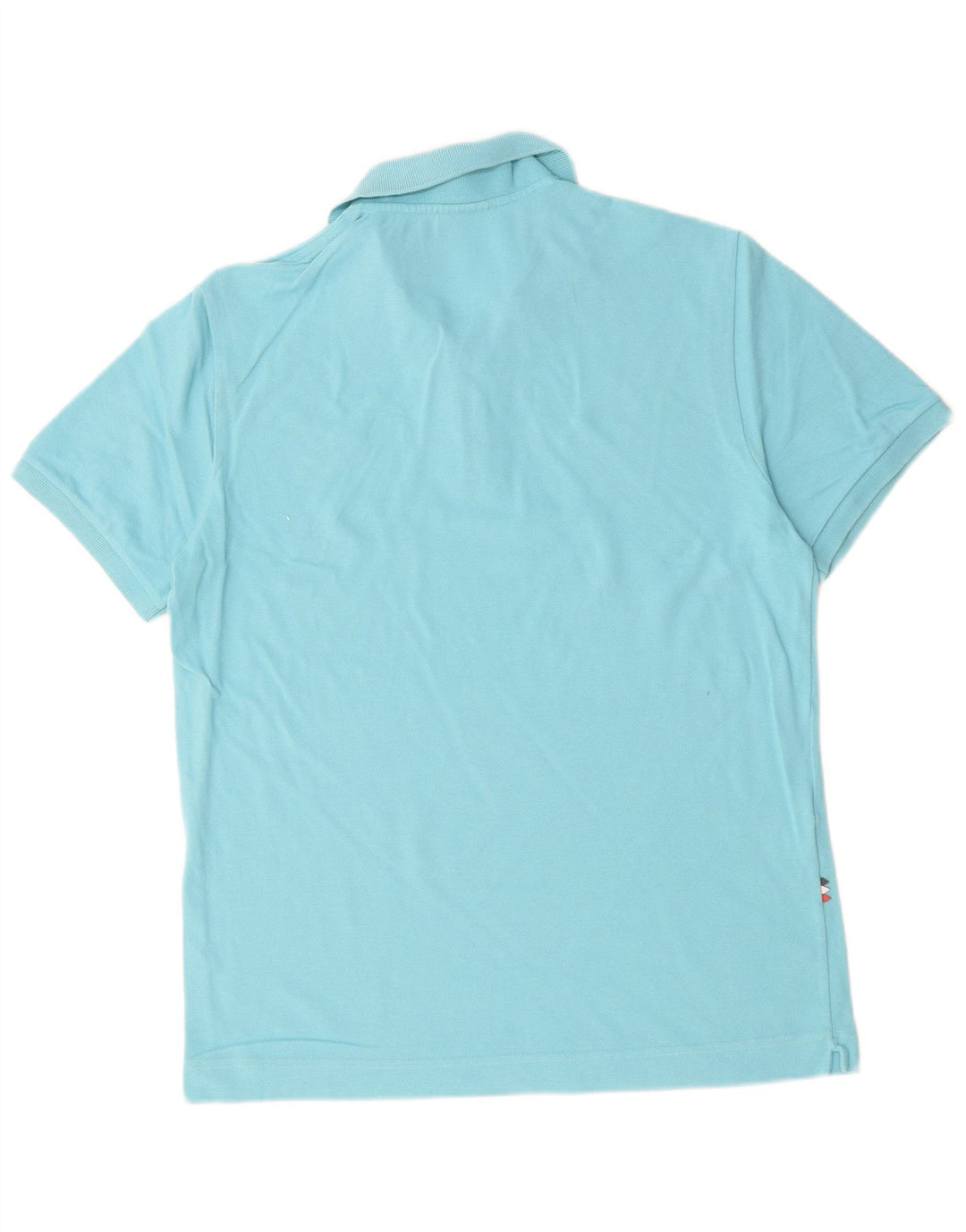 LACOSTE Herren-Poloshirt, Größe 4, mittelblaue Baumwolle