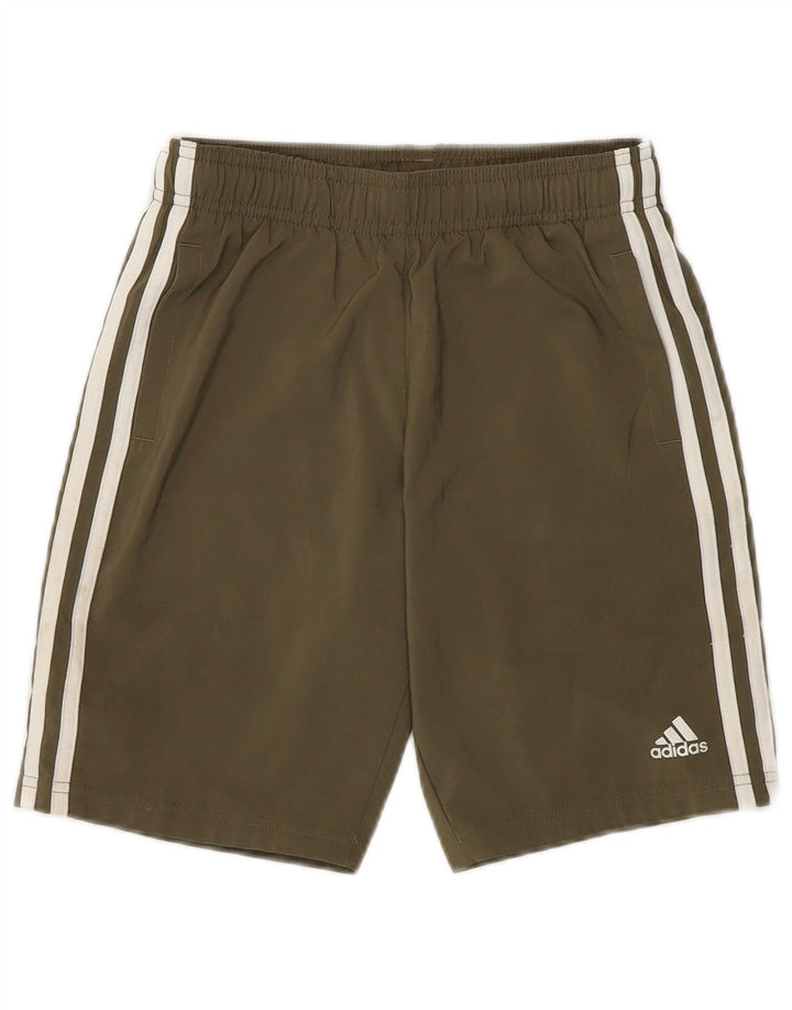 Adidas Sportshorts für Jungen, 9–10 Jahre, Khaki, Polyester