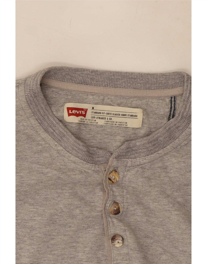 Levi's Herren-Oberteil mit Standard-Passform, langärmelig, Mittelgrau meliert
