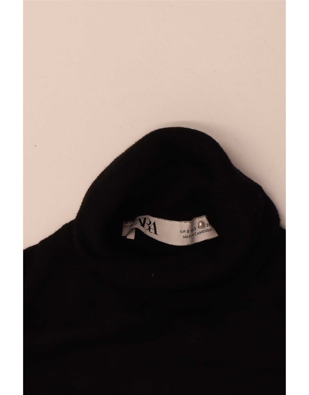 Zara Damen-Pullover mit Rollkragen, Gr. 10, Größe S, Schwarz