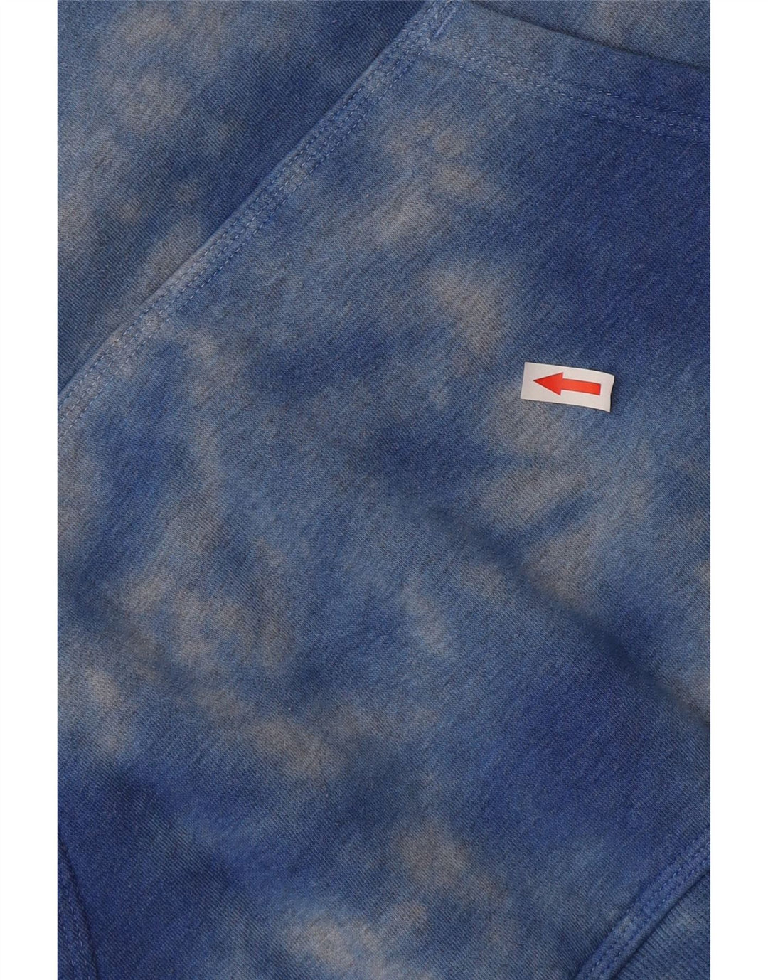 Champion Herren-Kapuzenpullover aus mittelblauer Batik-Baumwolle