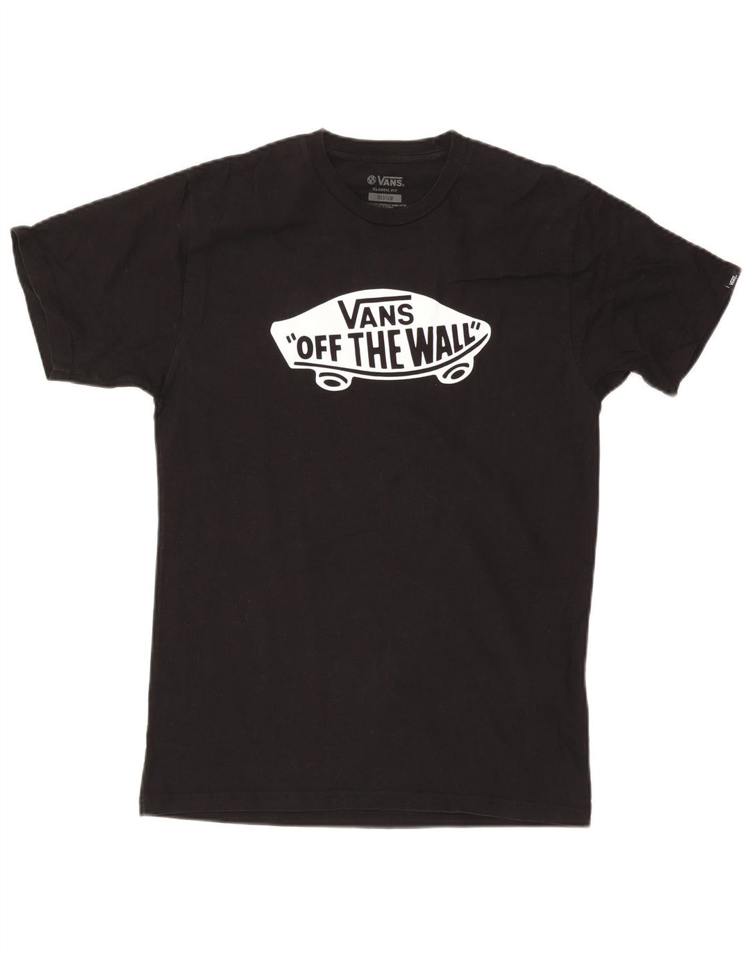 Vans Herren-T-Shirt mit klassischer Passform, mittelschwarzer Baumwolle
