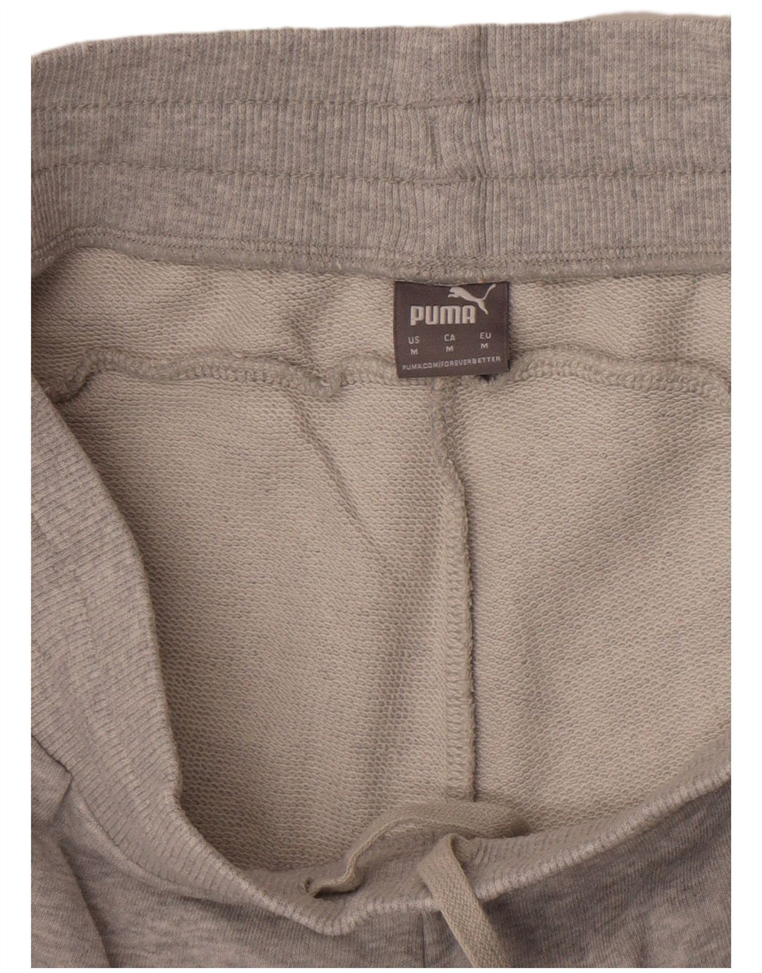 Puma Damen Sportshorts UK 12 Mittelgraue Baumwolle