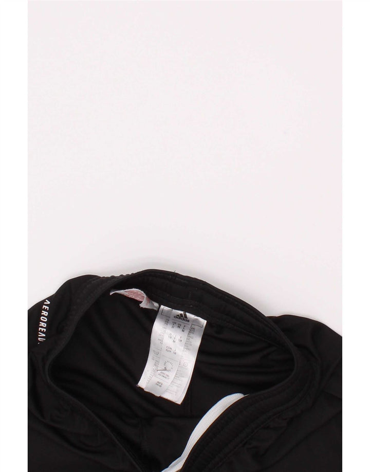 Adidas Jungen Aeroready Sportshorts 7–8 Jahre, schwarzes Polyester