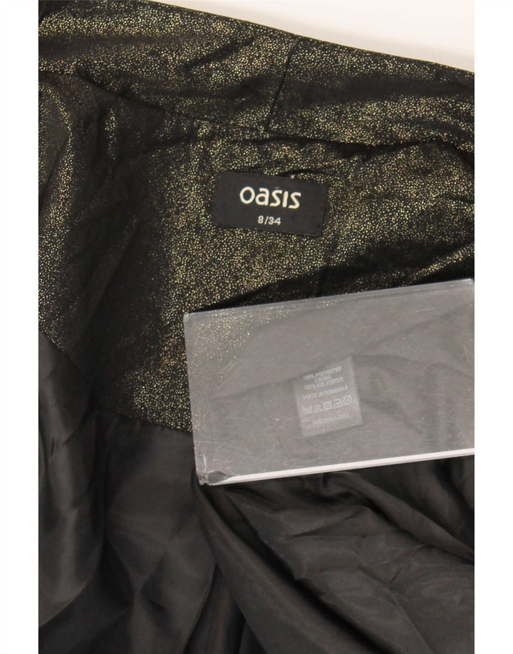 Oasis Damen-Blazer mit 3/4-Ärmeln, offen, Größe S, Khaki, Polyester