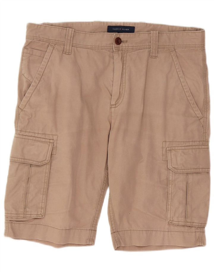 Tommy Hilfiger Herren Cargoshorts W32 Mittelbeige Baumwolle