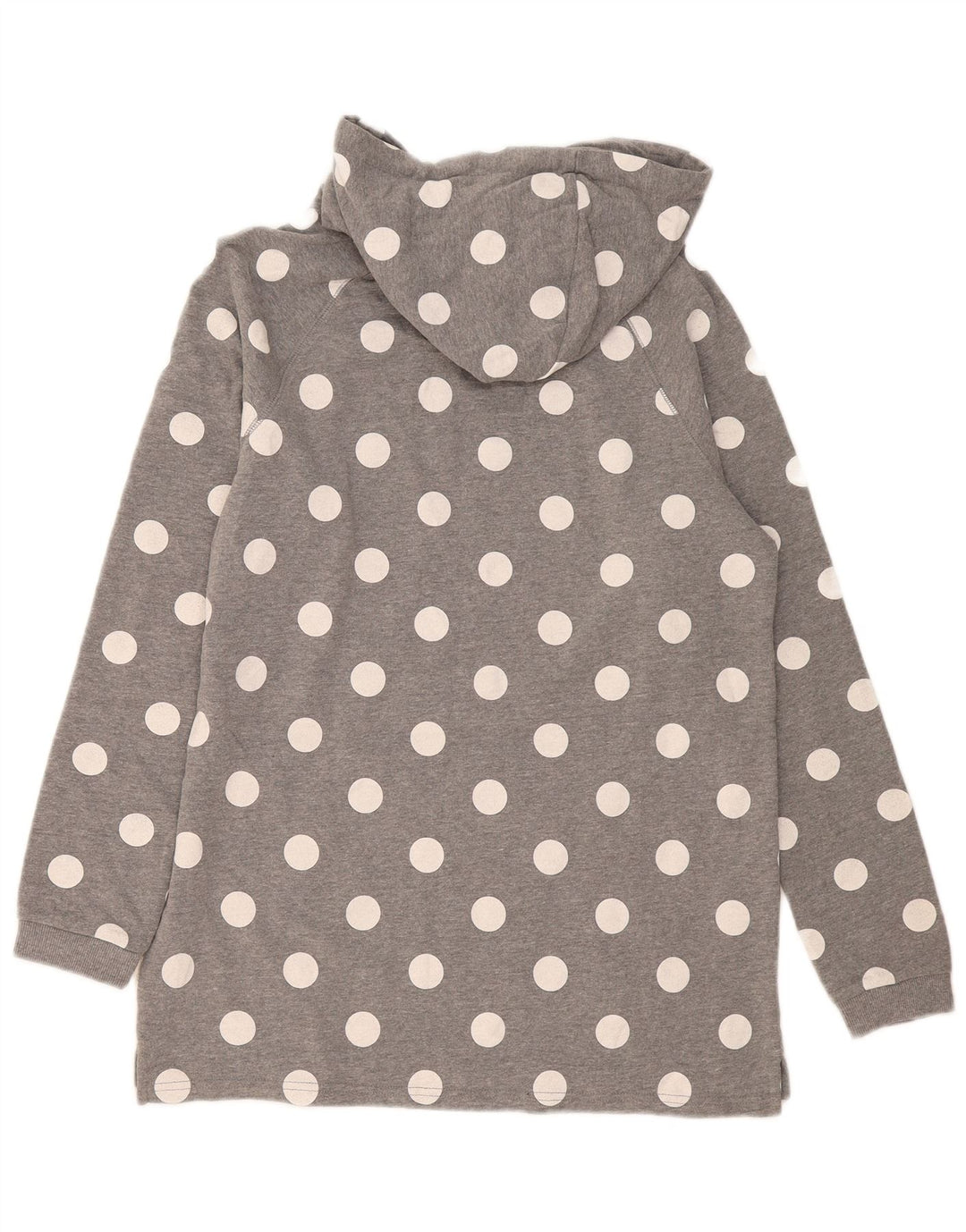 Element Damen Kapuzenpullover US 12 Large Grau gepunktete Baumwolle