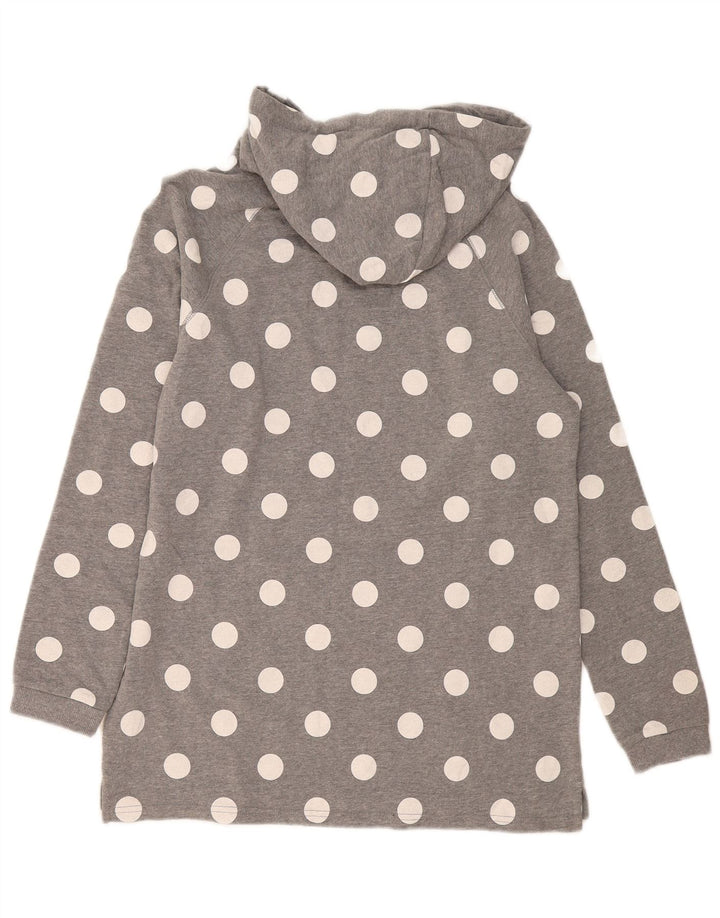Element Damen Kapuzenpullover US 12 Large Grau gepunktete Baumwolle
