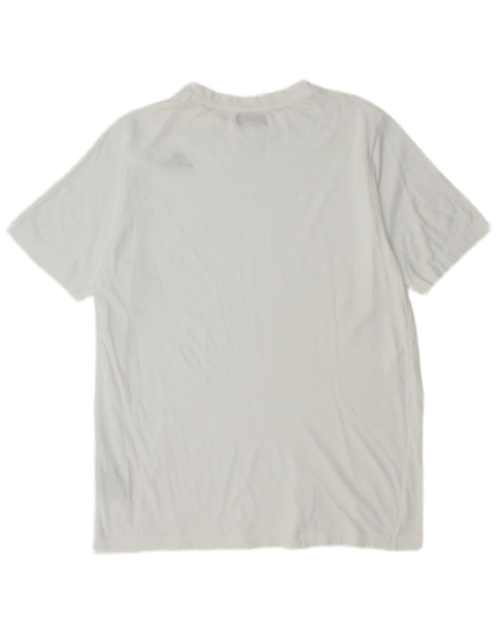 Kappa Herren T-Shirt Top aus mittelweißer Baumwolle
