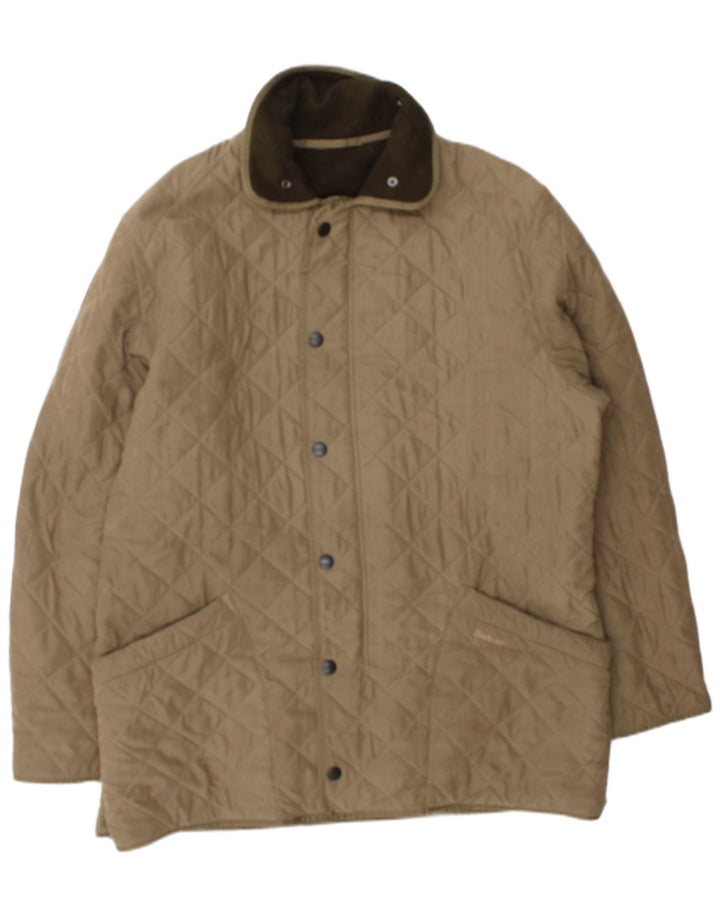 Barbour Herren Steppjacke UK 42 XL Beige Polyester