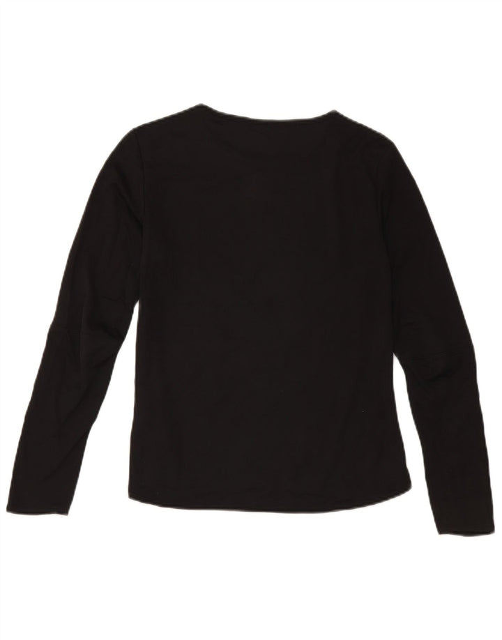 Adidas Damen Climacool Top Langarm UK 8/10 Small Schwarz Polyester