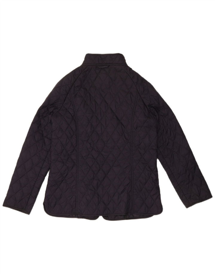 BARBOUR Damen Steppjacke UK 14 Large Marineblau Polyamid