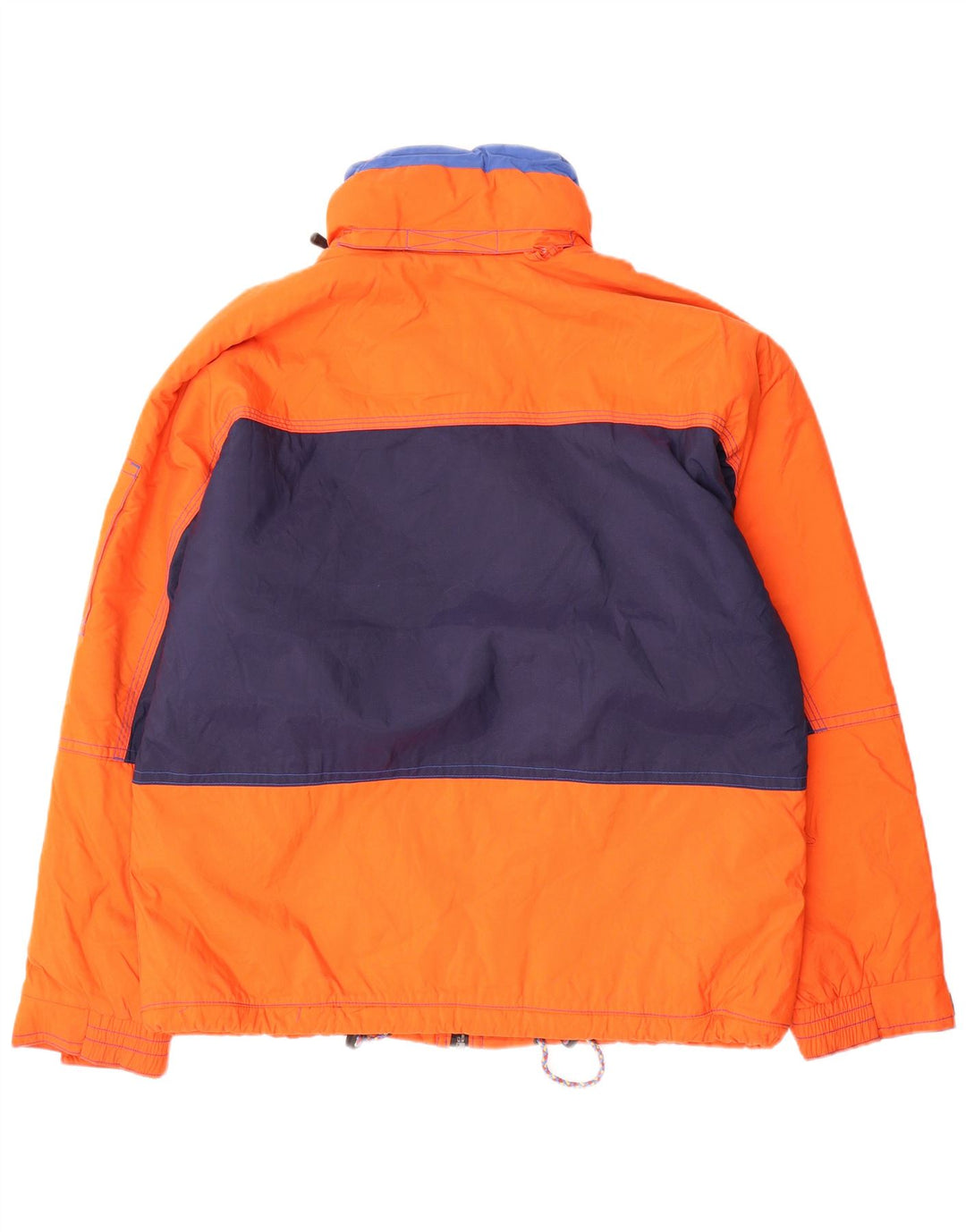 Sergio Tacchini Herren-Skijacke mit Kapuze, UK 40, Größe L, Orange, Farbblock