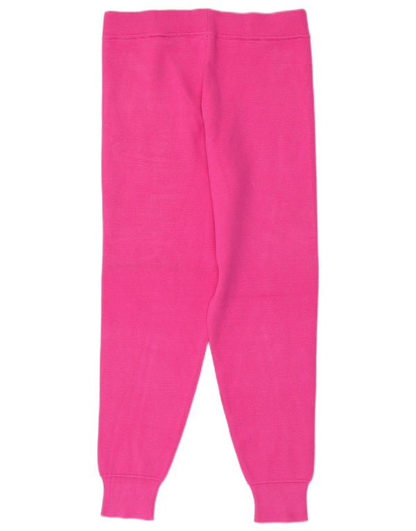 Zara Damen Strick-Trainingshose, Jogginghose, UK 14, mittelrosa Viskose