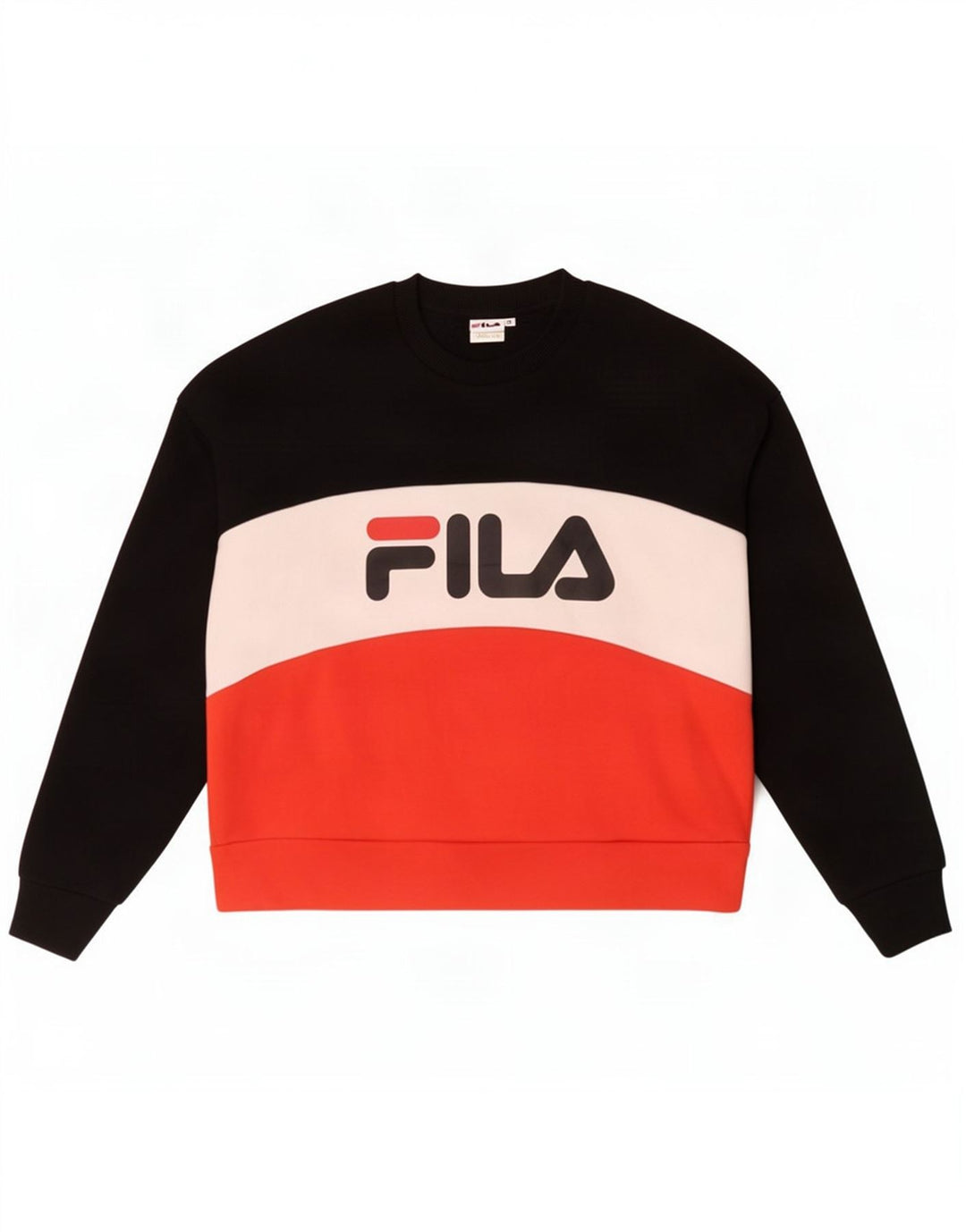 Fila Damen Grafik-Sweatshirt-Pullover UK 14 Medium Mehrfarbig