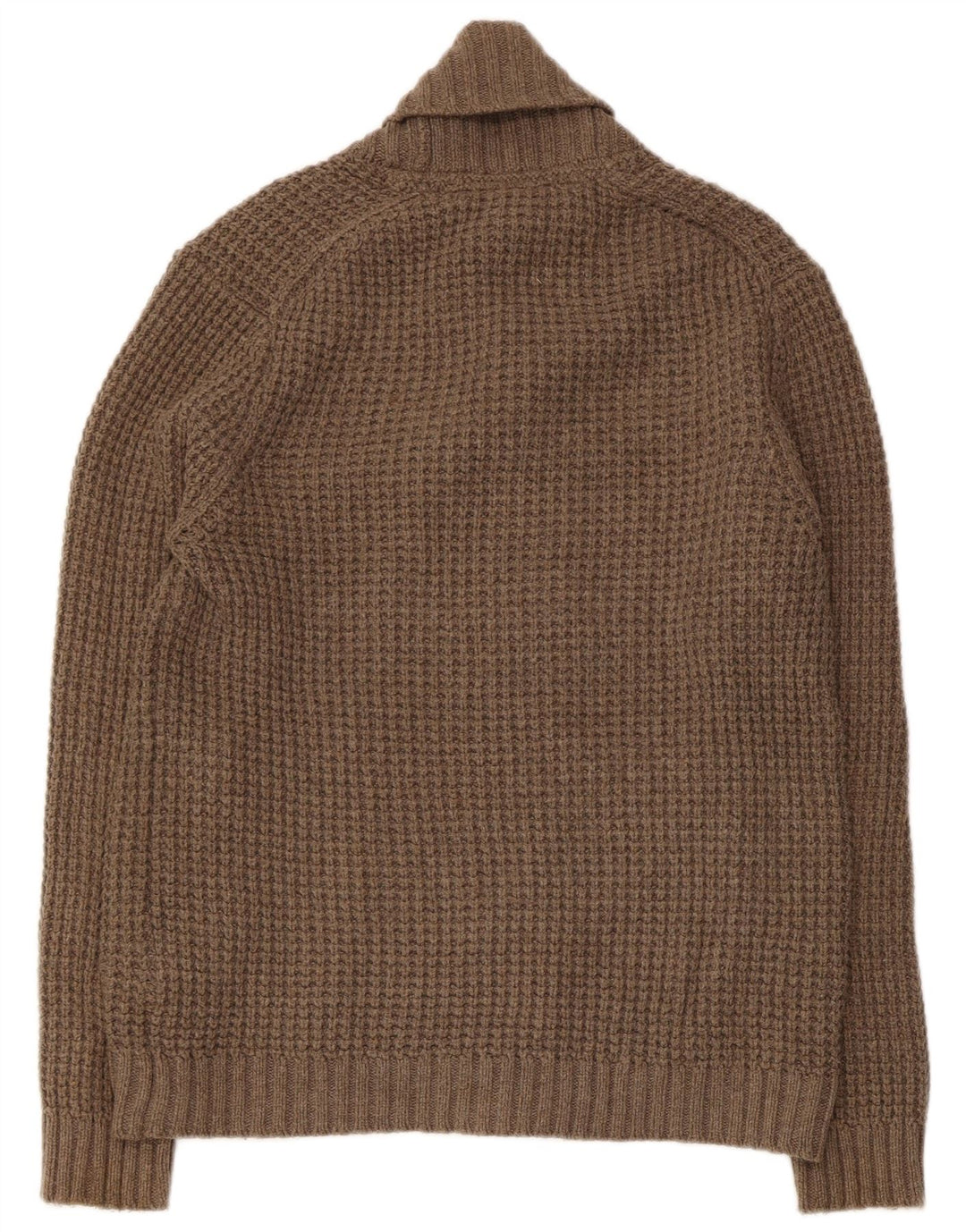 Ted Baker Herren-Strickjacke, zweireihig, Größe 4, mittelbraun, Baumwolle