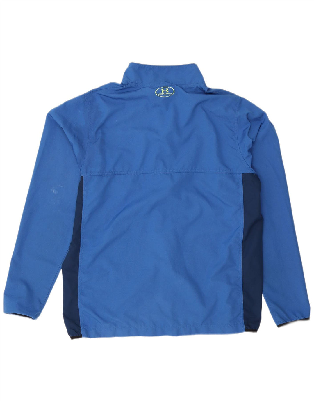 Under Armour Herren-Trainingsanzug-Top-Jacke, großes blaues Farbblock-Polyester