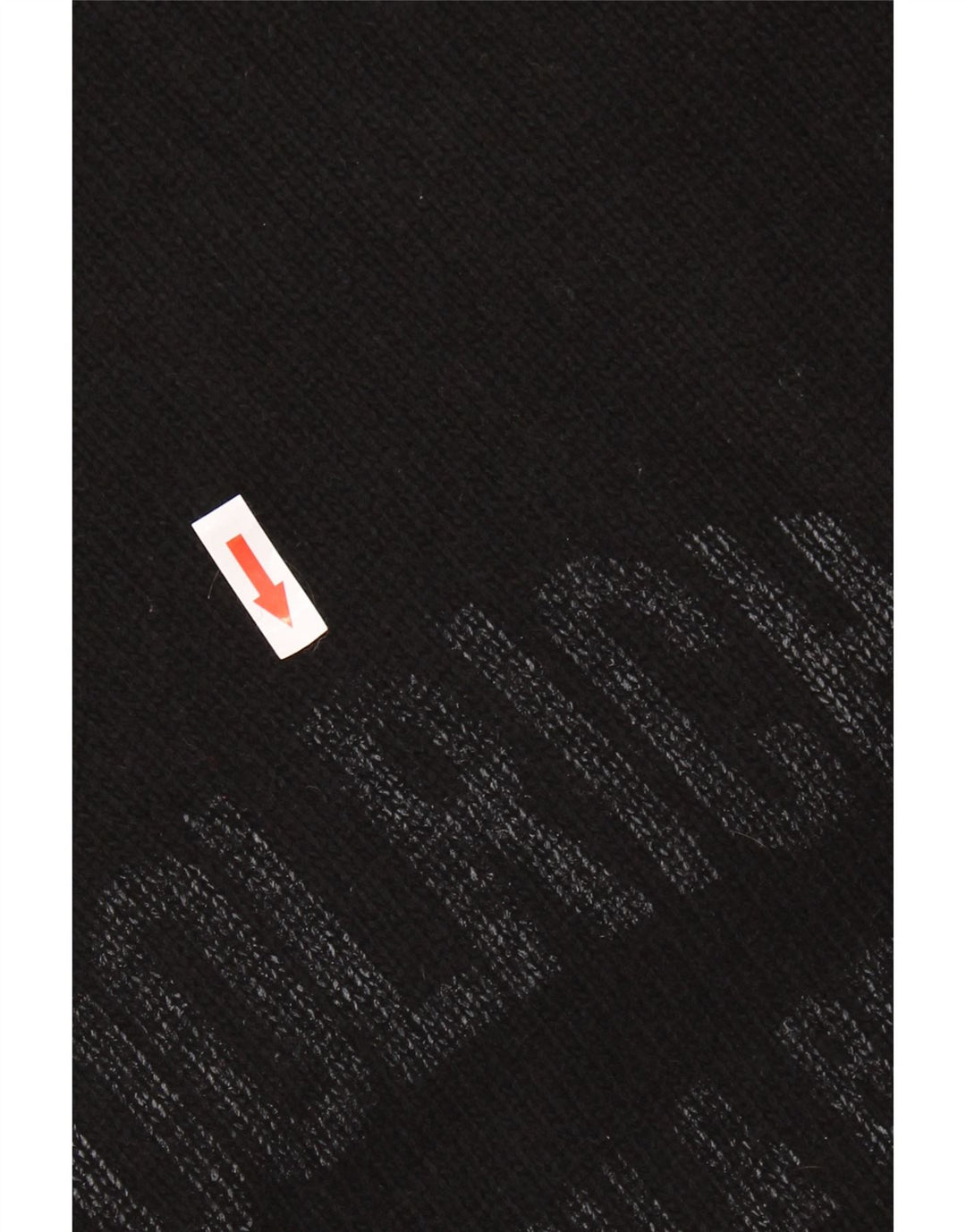 Woolrich Herren-Pullover mit grafischem Rundhalsausschnitt, XL, schwarze Wolle