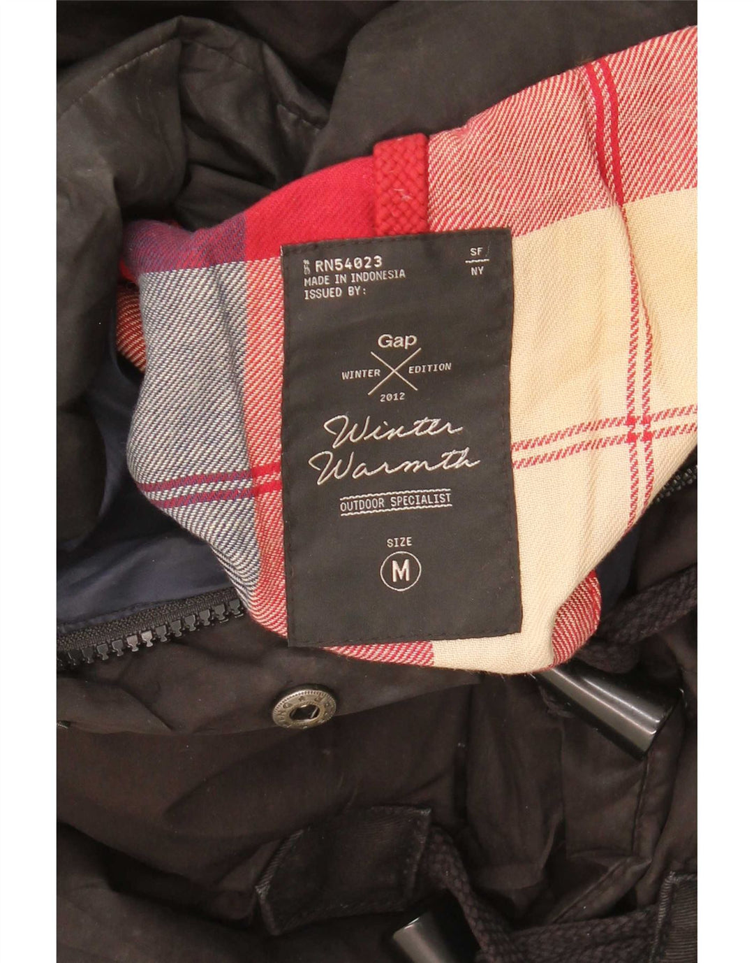 Gap Wattierte Damenjacke mit Kapuze, UK 14, Mittelschwarz, Polyester