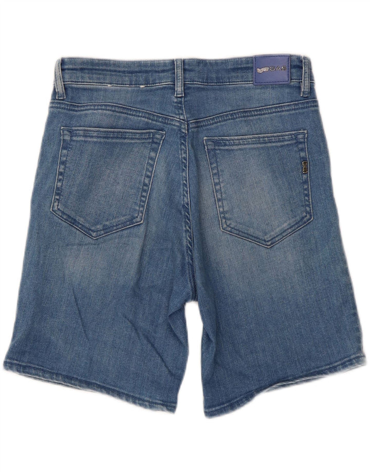 Gas Damen-Jeansshorts mit normaler Passform, W26, klein, aus blauer Baumwolle