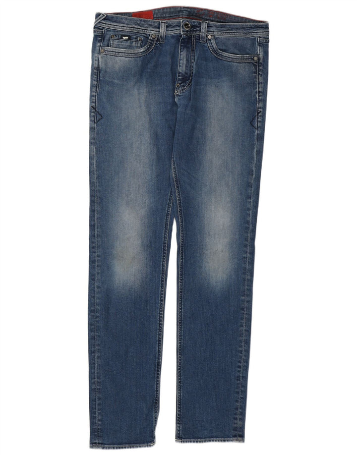 Gas Herren Slim Jeans W36 L34 Blaue Baumwolle