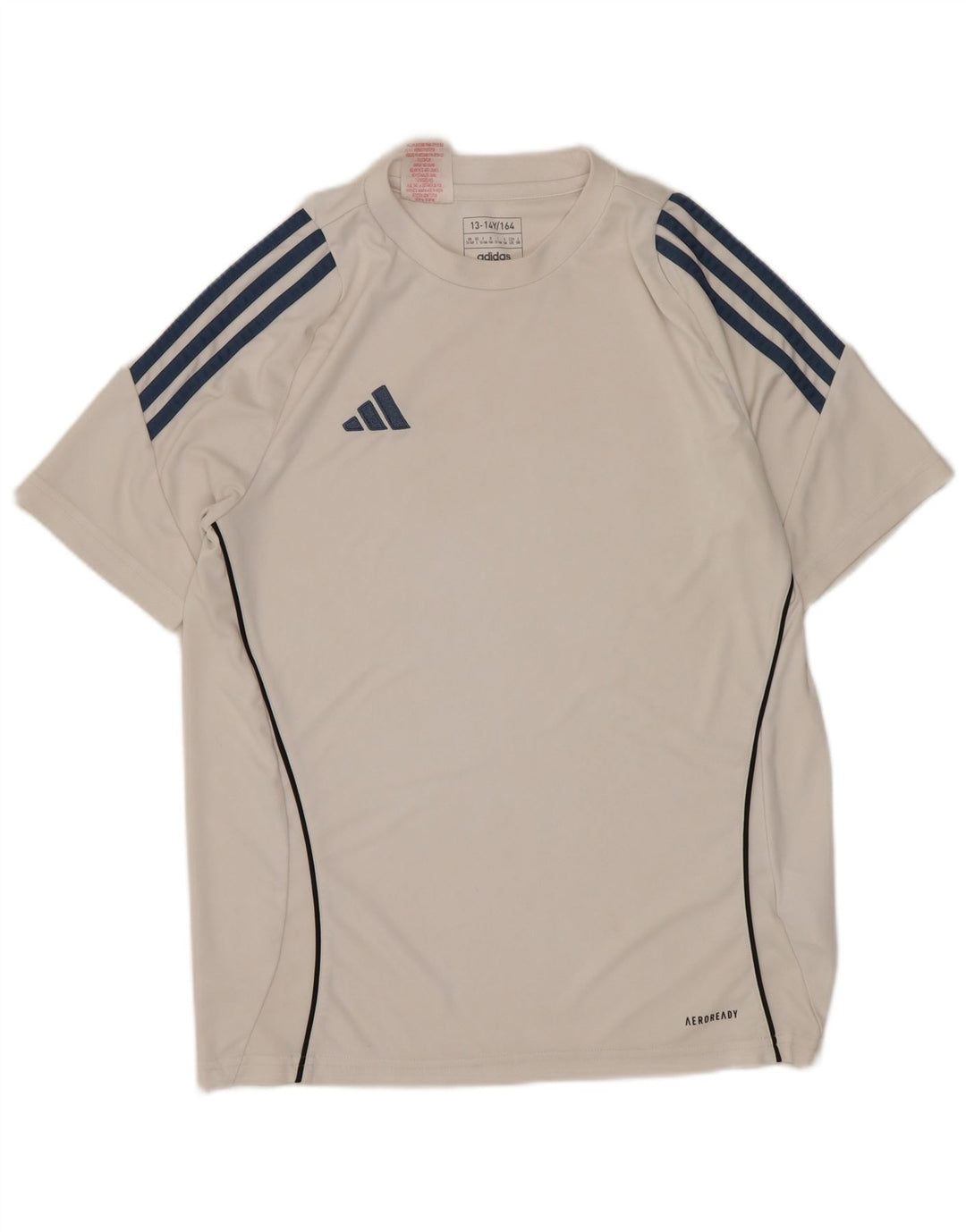 Adidas Jungen Aeroready T-Shirt Top 13–14 Jahre, weißes Polyester