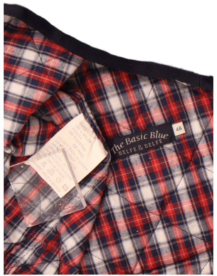 BELFE & BELFE Herren-Steppweste IT 46 Small Marineblaues Nylon