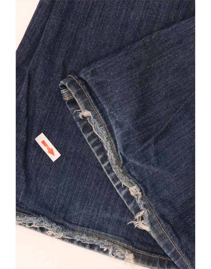 Diesel Herren Zathan Bootcut Jeans W32 L32 Blaue Baumwolle
