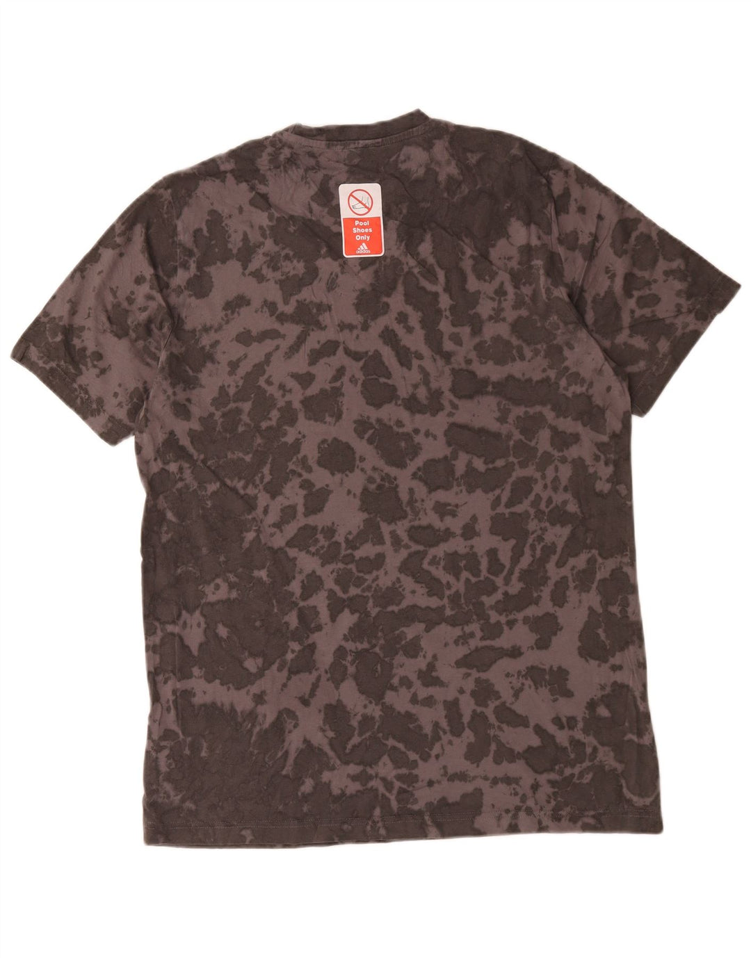 Adidas Herren T-Shirt Top Mittelgraue Batik-Baumwolle