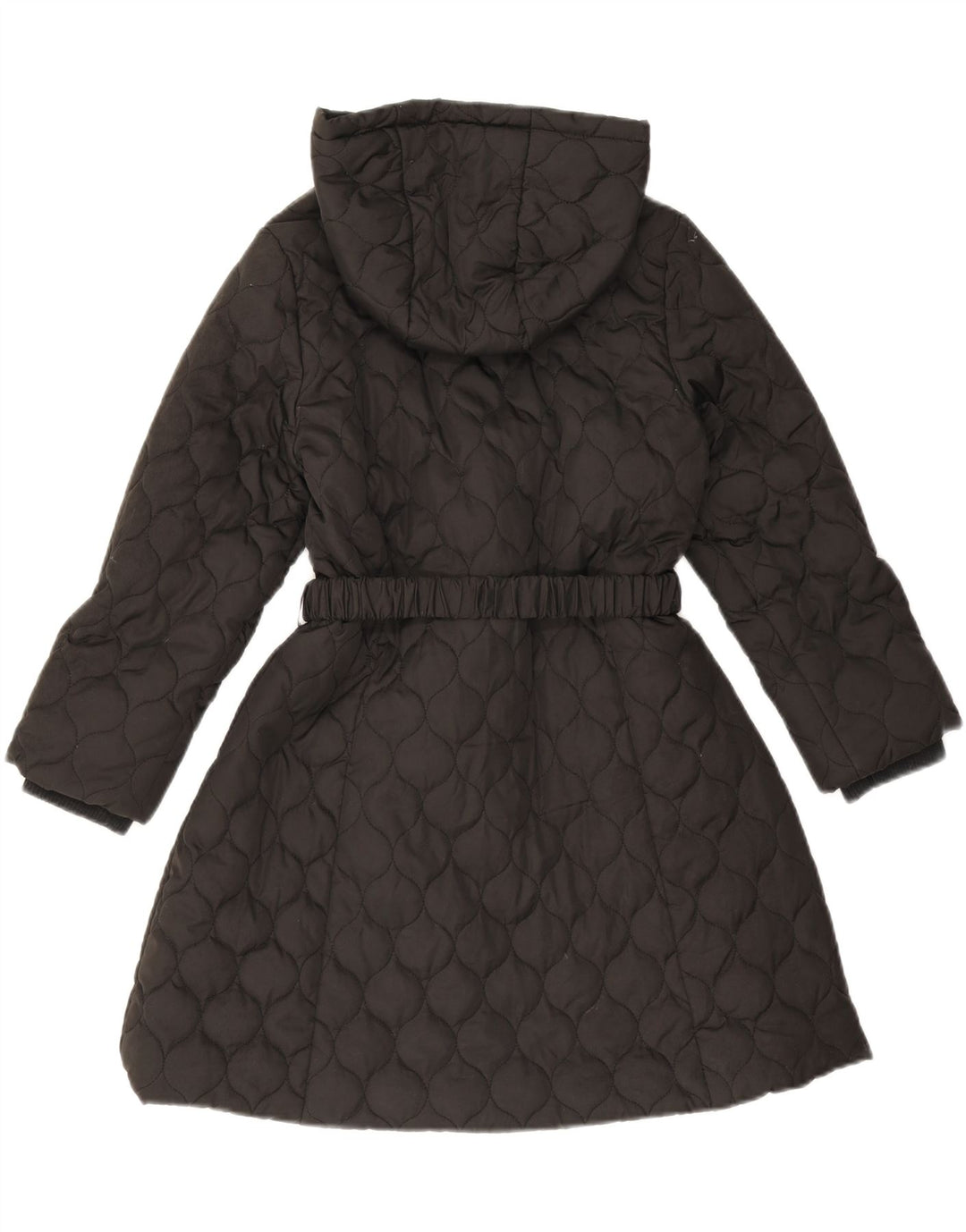 Monsoon Steppmantel mit Kapuze für Mädchen, 9–10 Jahre, schwarzes Polyester