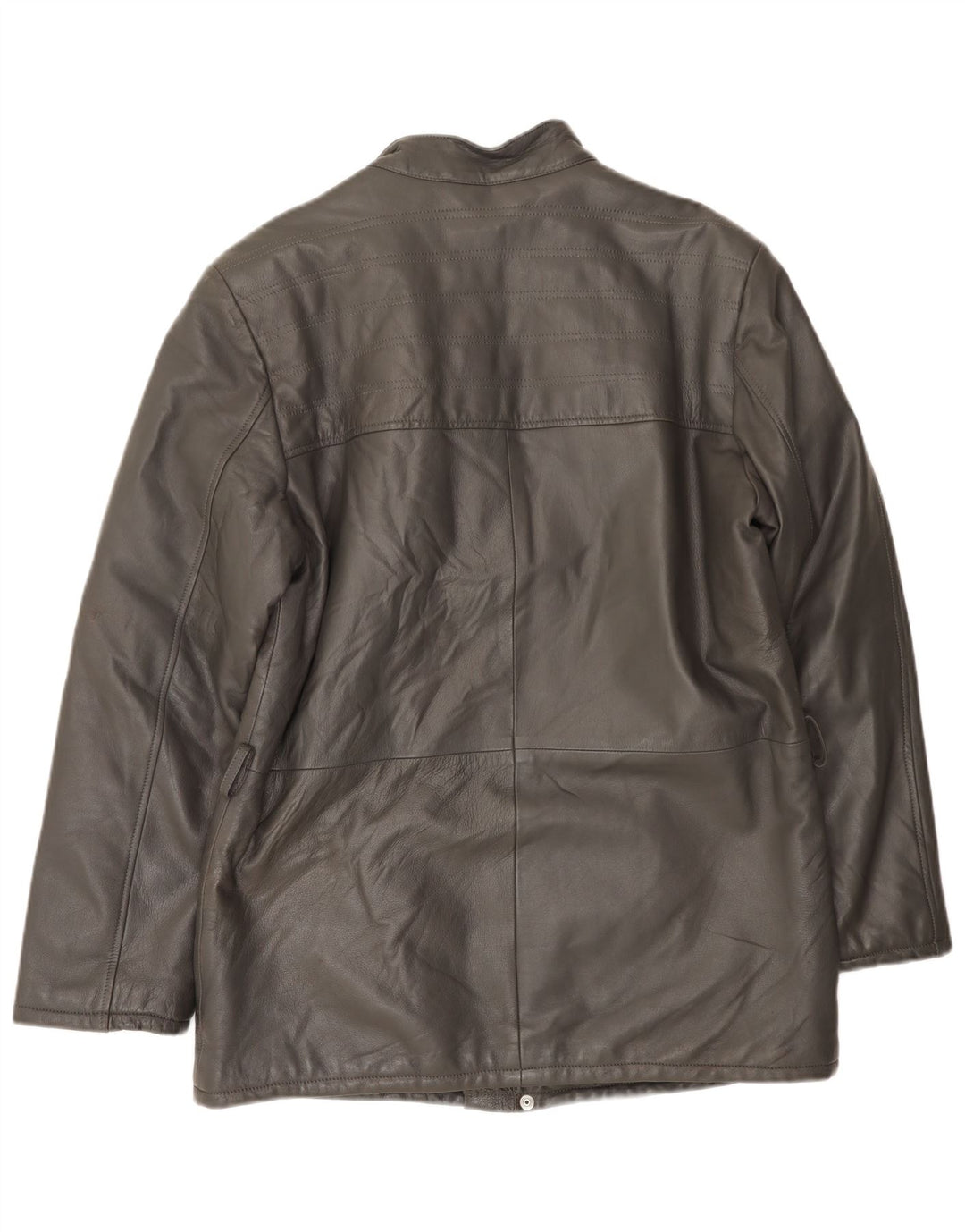 VINTAGE Herren Lederjacke UK 38 Mittelgrau