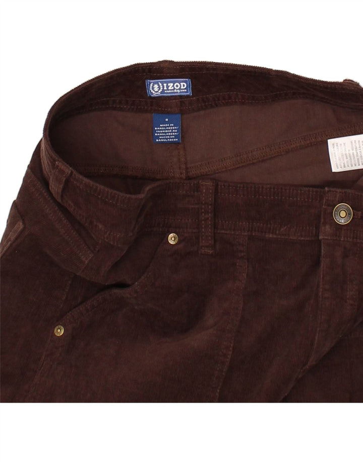 IZOD Womens Corduroy Skirt US 8 Medium W32 Brown Cotton Vintage Izod and Second-Hand Izod from Messina Hembry 
