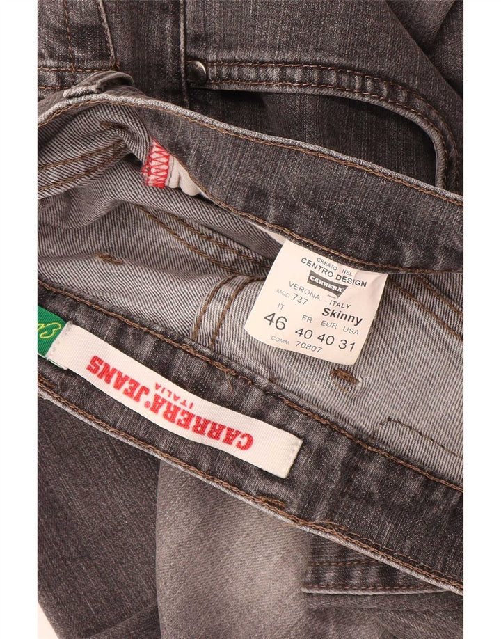 Carrera Damen Skinny Jeans W31 L30 Graue Baumwolle