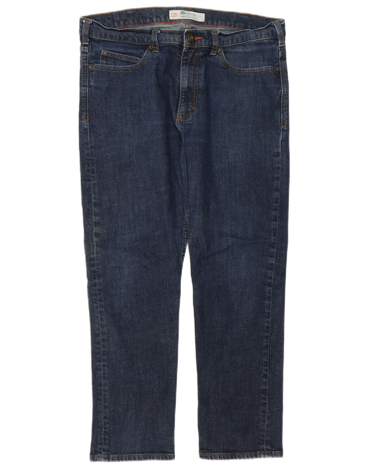 Lee Herren Tapered Slim Jeans W36 L28 Blau