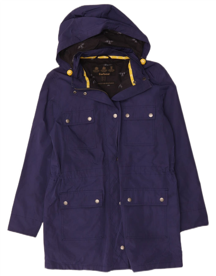 Barbour Damen-Windbreaker-Mantel mit Kapuze, UK 12, mittleres Marineblau