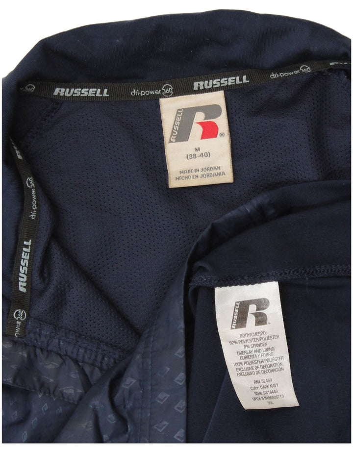 RUSSELL ATHLETIC Herren-Trainingsanzug-Top-Jacke, UK 38/40, mittleres Marineblau
