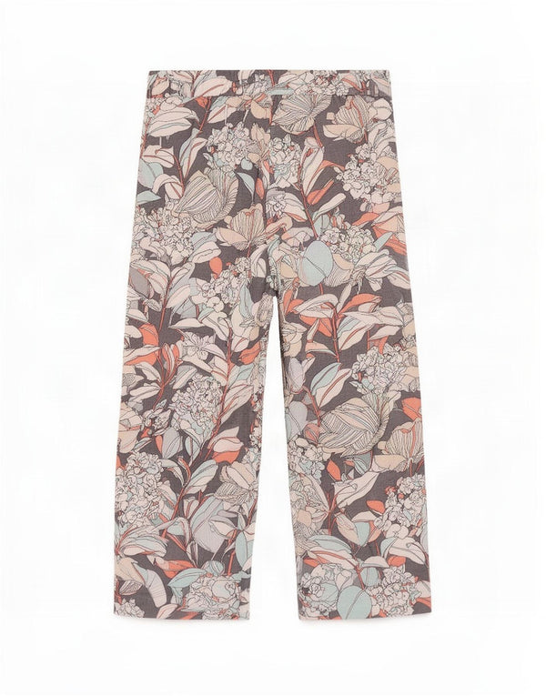 Marks & Spencer Damen-Hose mit hoher Taille, UK 16, Größe L, W34, L27, mehrfarbig